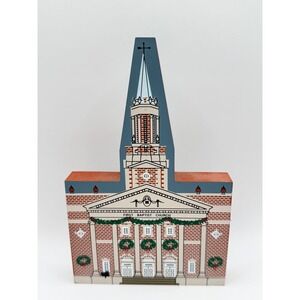 The Cat's Meow Village 1991 First Baptist‎ Church Atlanta Christmas Series Wood